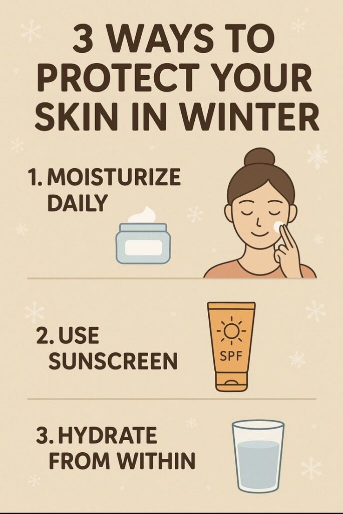 why does your face look dark in winter