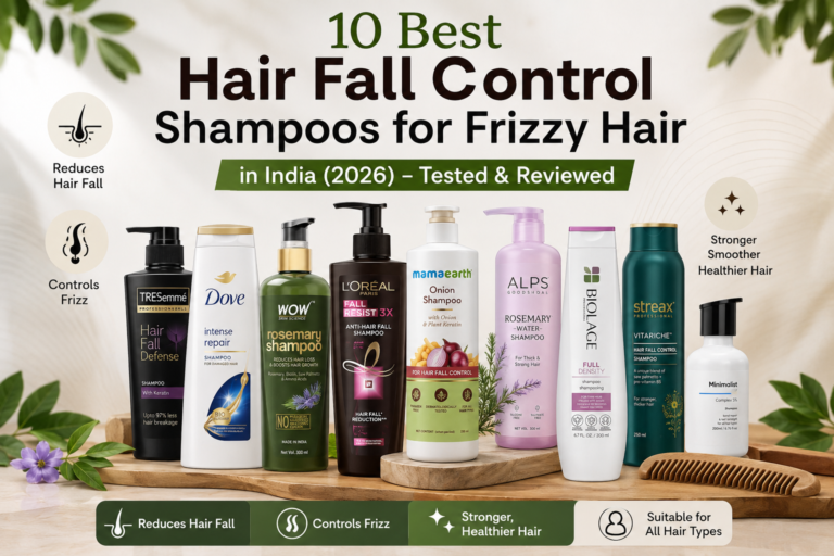 Best Hair Fall Control Shampoos for Frizzy Hair in India