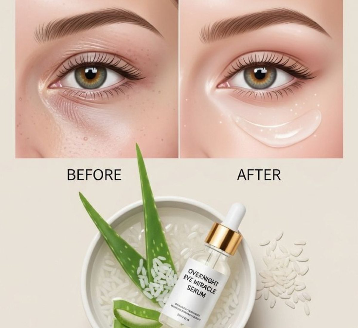 Rice water brightens while aloe vera hydrates —…