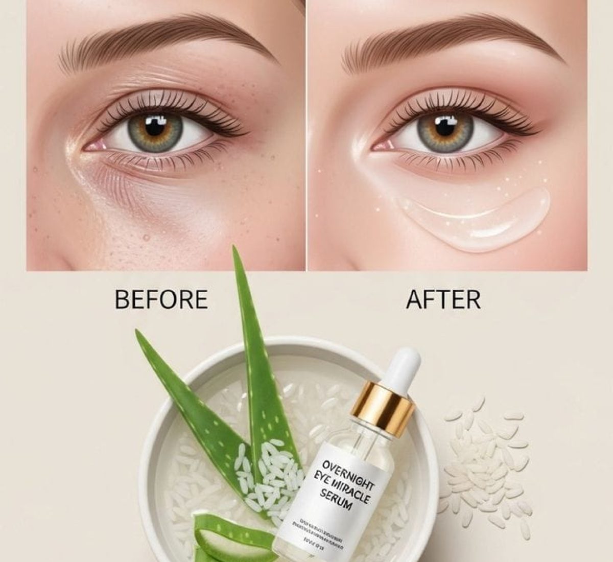 Rice water brightens while aloe vera hydrates —…